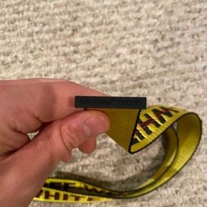 Off-White Accessories - Off-White Belt (Yellow) Off-White Accessories - Off-White Belt (Yellow)